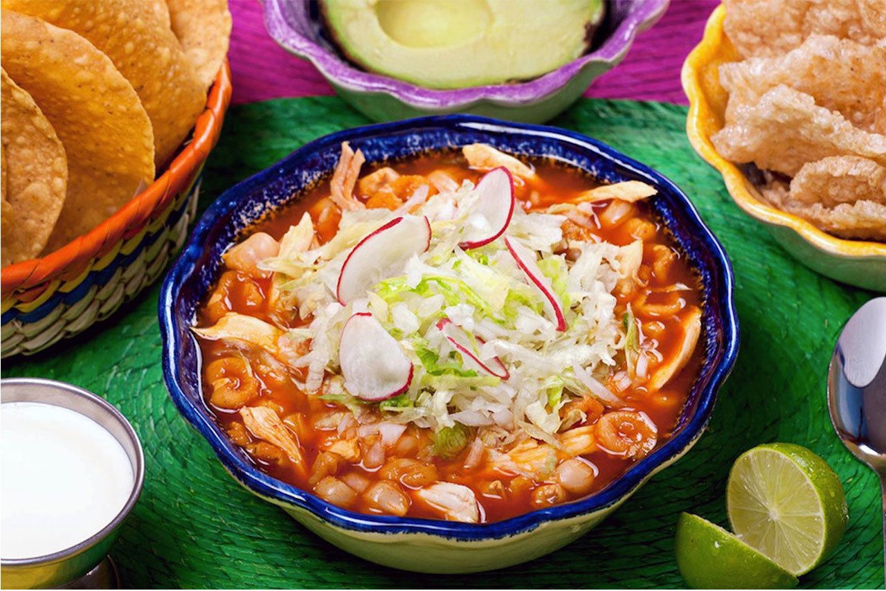 Pozole Rojo (Traditional Mexican Soup)