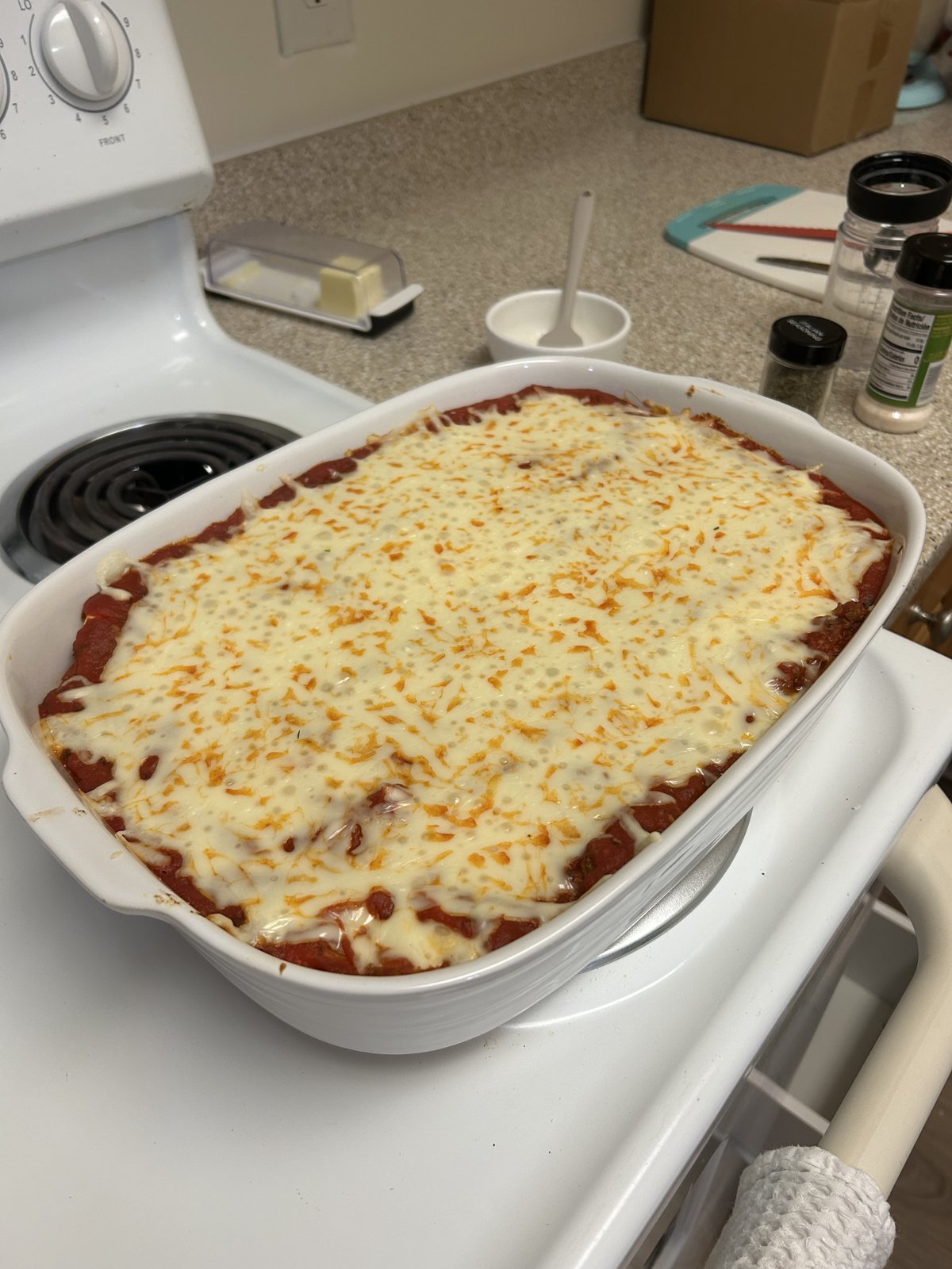 Baked Ziti, made by Caleb and Katelyn
